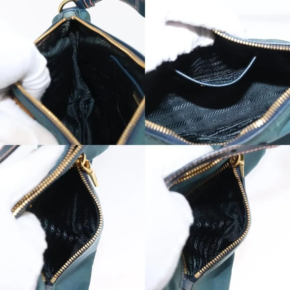 Prada Nylon Accessory Pouch Green
